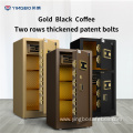 gold color household safes double bolts safe box